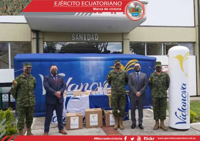 Militares reciben donación de medicina