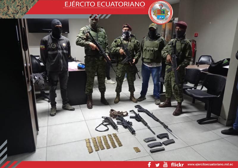 Incautan armas y municiones en la provincia de Los Ríos