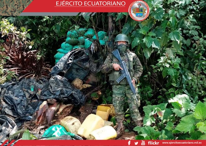 Personal del G.C.M. 36 Yaguachi incautó material minero en la parroquia Buenos Aires