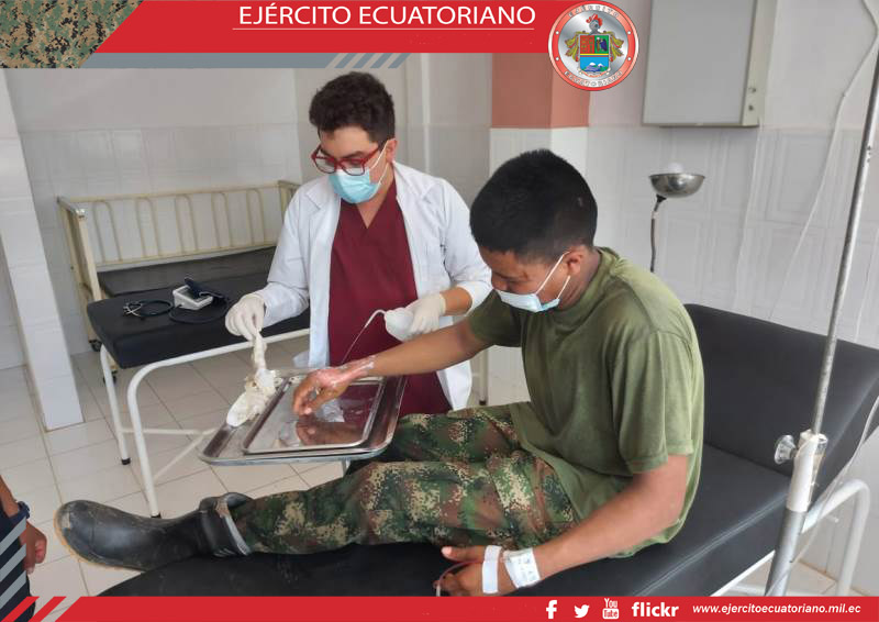 Militar colombiano recibió atención médica en el Batallón de Selva N.° 55 Putumayo