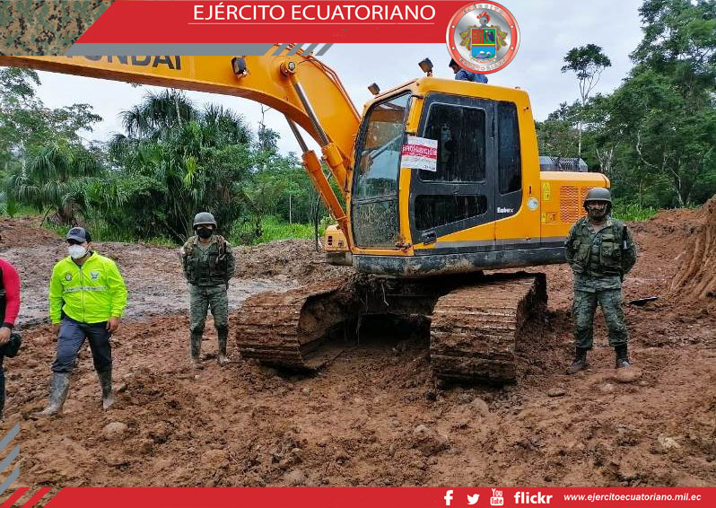 Se desarrollan operaciones militares para detener actividades de minería ilegal