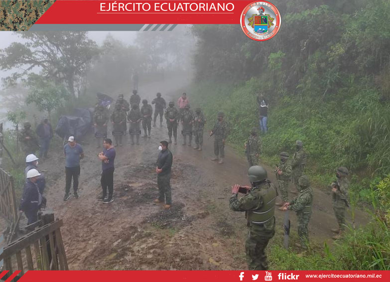 Operaciones militares para detener minería ilegal en Chimborazo