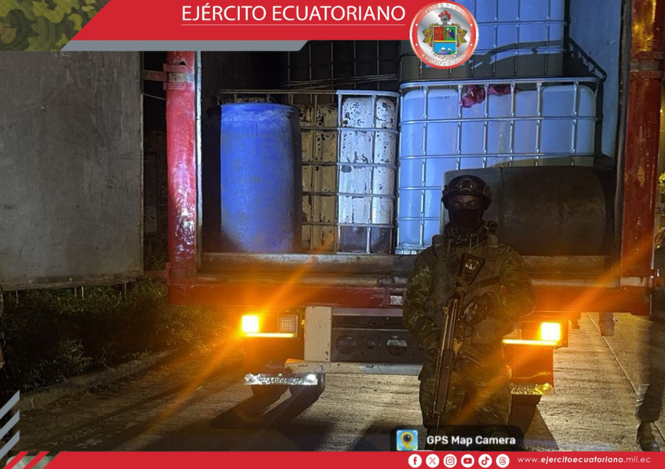 Ejército decomisa 4000 galones de combustible en Santa Elena