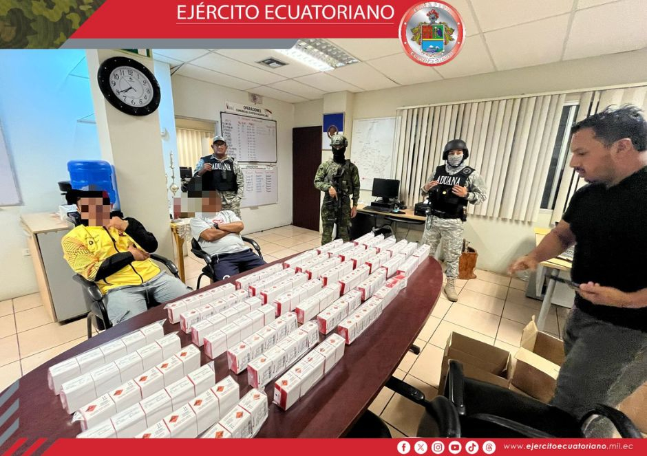 Personal militar decomisó en Arenillas explosivos iniciadores