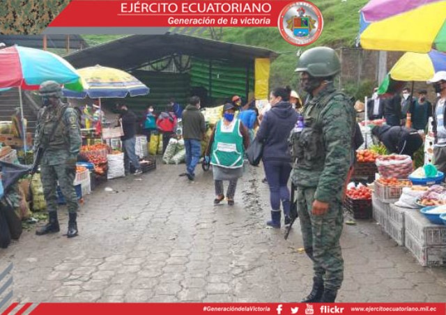 Fuerzas Armadas brindan seguridad a los lugares más vulnerables de la ciudad