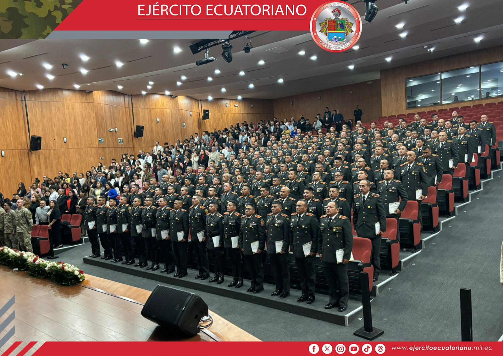 Ceremonia de Graduación del XXV Curso de Administración Militar
