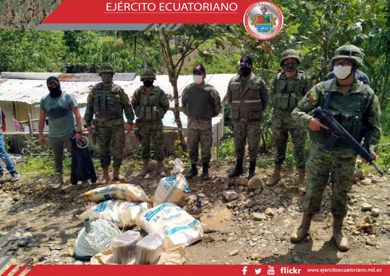 Decomiso de material explosivo usado en minería ilegal