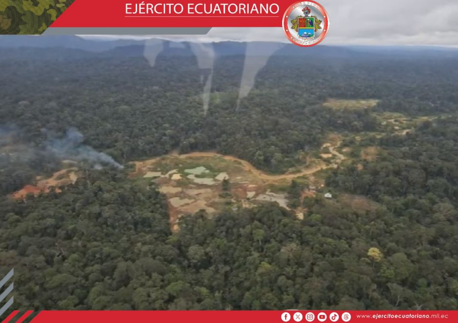 Ejército incauta armas, explosivos y maquinaria ilegal en Alto Punino