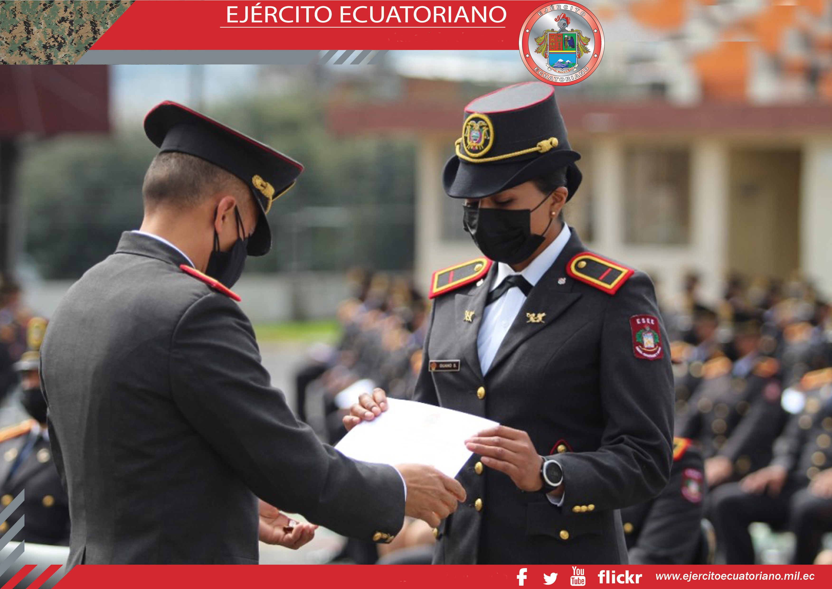 Ejército Ecuatoriano gradúa a 683 soldados del Curso de Perfeccionamiento de Sldo. a Cbos.