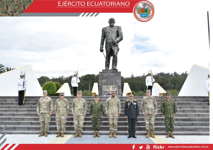 Personal de la Esmil y del F.M. Grae. Marco Subía reciben a delegación norteamericana