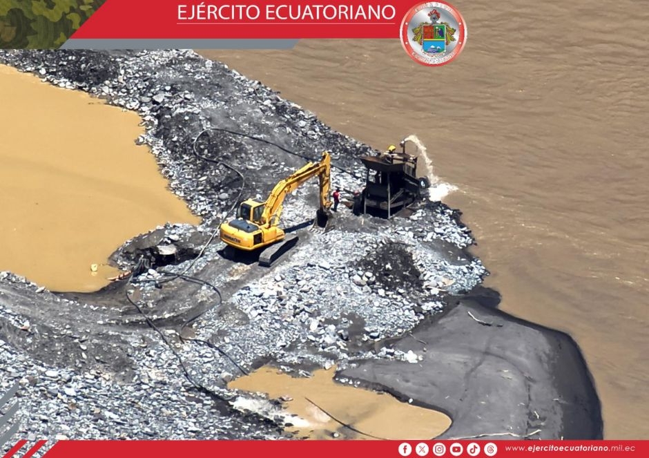 Se inhabilita maquinaria dedicada a la minería ilegal en Morona Santiago