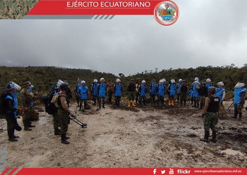 Ingenieros militares continúan operaciones de desminado humanitario en Morona Santiago