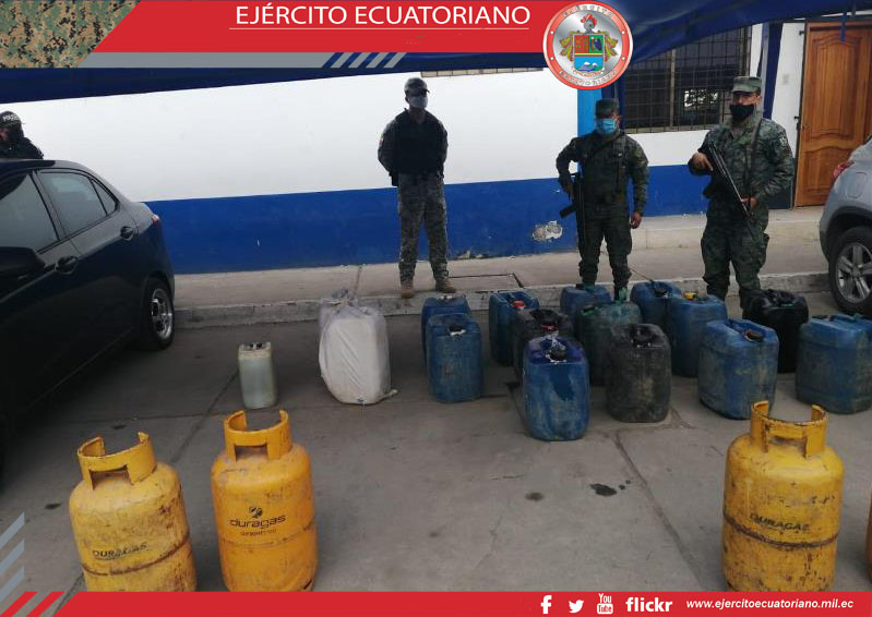 Militares incautan combustible en un centro de acopio ilegal