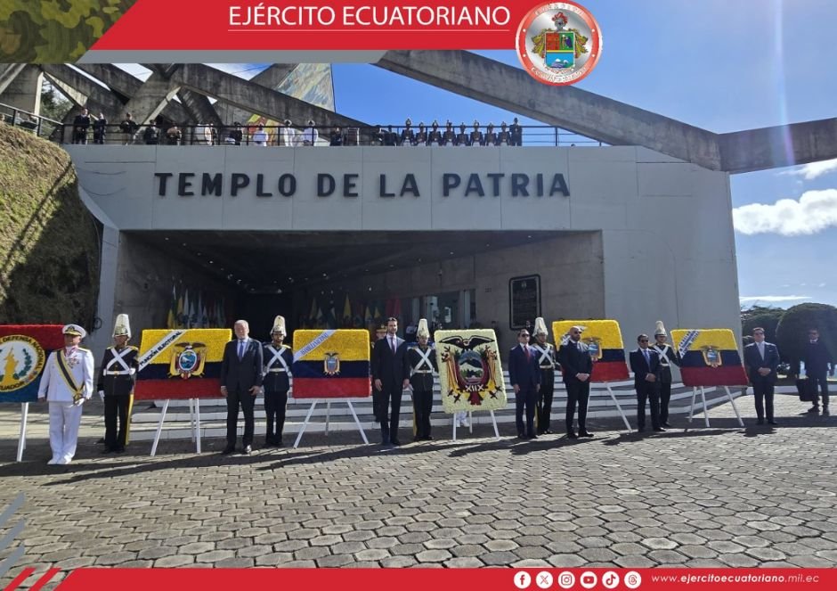 Ecuador conmemora 203 años de la Batalla de Pichincha en el Templo de la Patria