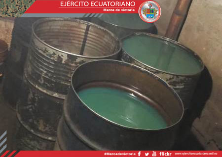 Brigada El Oro decomisó combustible en Huaquillas