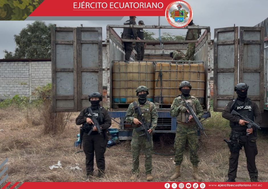 Ejército Ecuatoriano ejecuta operación militar en Huaquillas