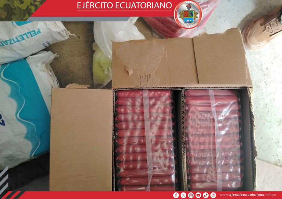 Personal militar decomisó explosivos en el Cerro Azul