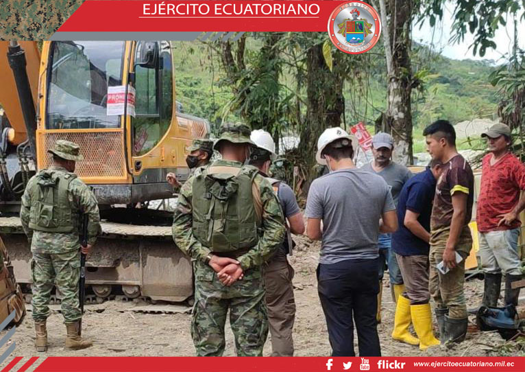 En Gualaquiza personal militar y ARCERNNR frenan actividades de minería ilegal