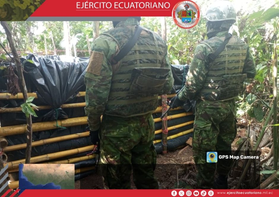 Militares inhabilitan piscina clandestina de combustible
