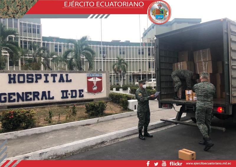 Hospital Militar de la Segunda División de Ejército Libertad recibe donación de insumos médicos