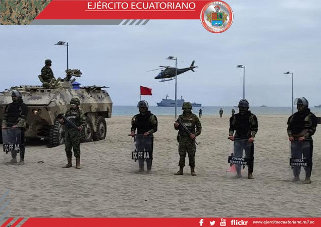 En Manta se realizó el Ejercicio Multinacional Solidarex II 2021 donde participaron miembros de las Fuerzas Armadas Ecuatorianas