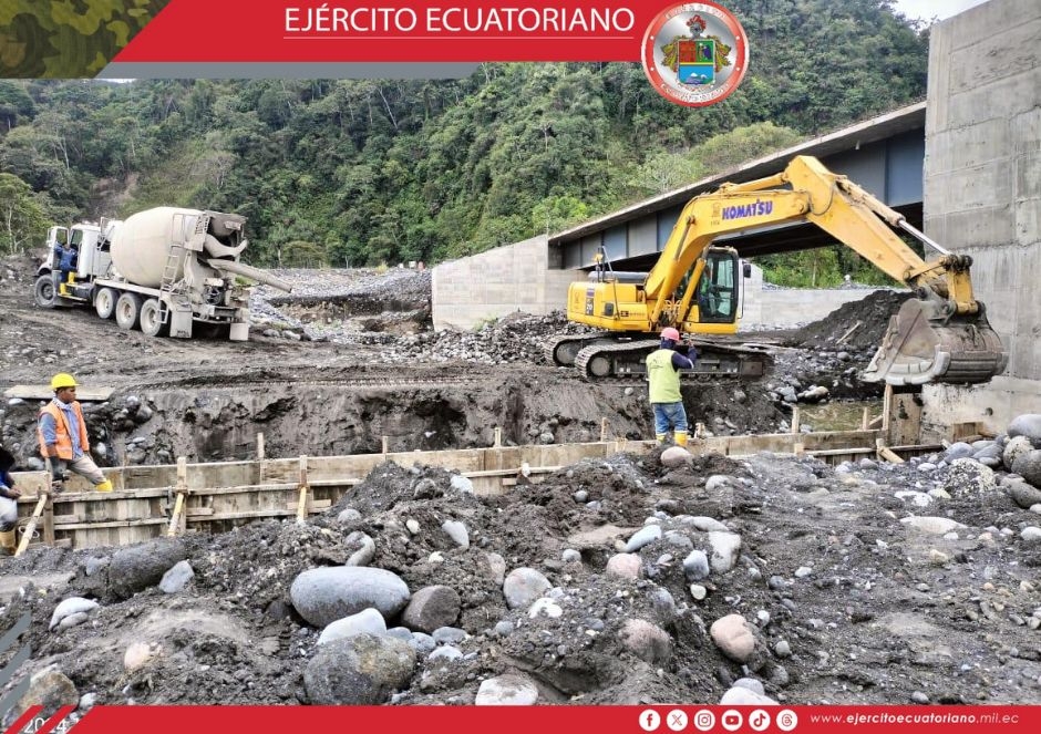 Avanza la construcción de puentes sobre el río Upano