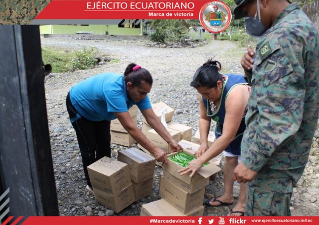 La solidaridad del soldado en esta emergencia