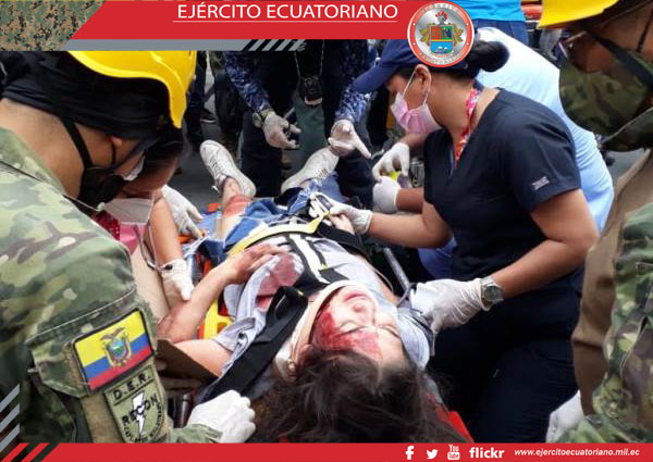 Personal del Ejército participó en simulacro de terremoto