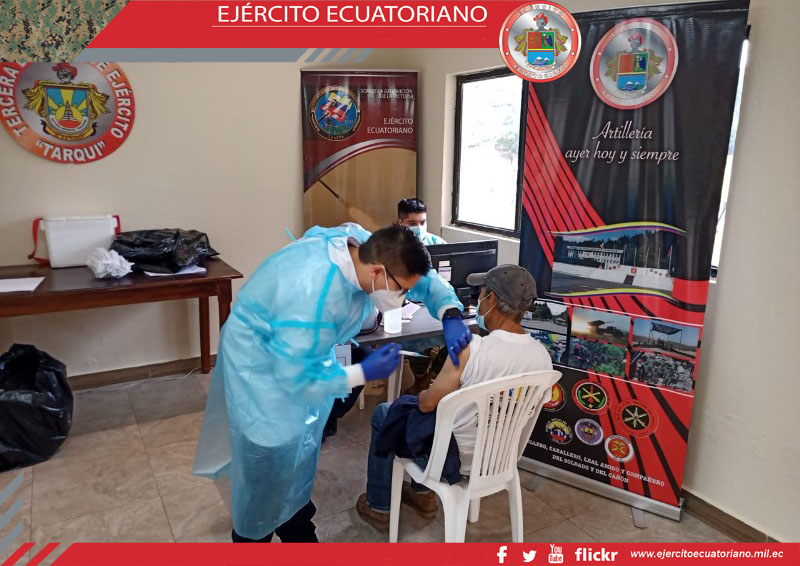 Brigada de Artillería N.° 27 Portete apoya al Ministerio de Salud Pública en la vacunación masiva contra el Covid-19
