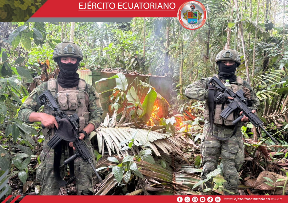 Operación militar neutraliza infraestructura ilícita en la frontera norte