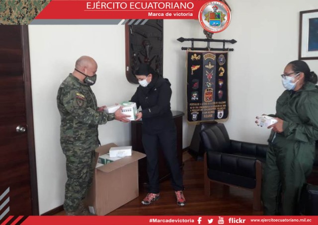 Personal de la Brigada Patria recibe donación de insumos de bioseguridad