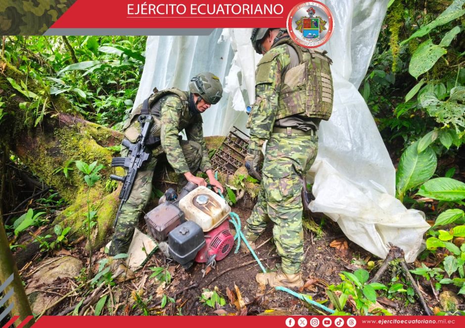 Golpe a la minería ilegal en Napo