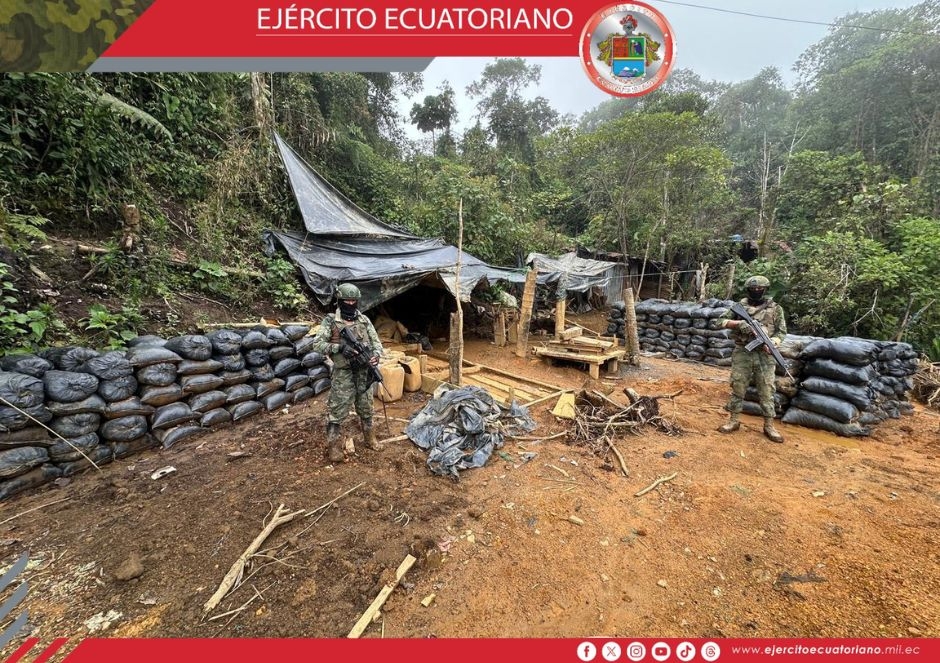 Operaciones militares continúan debilitando economías ilícitas en Imbabura