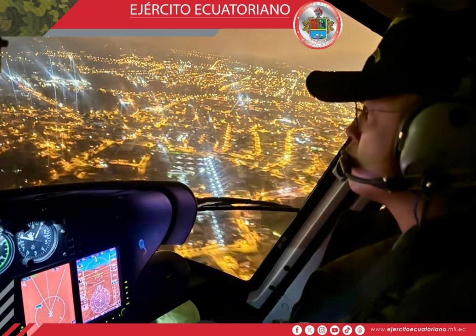 Vigilancia desde el cielo: la Aviación del Ejército refuerza la seguridad durante el estado de excepción