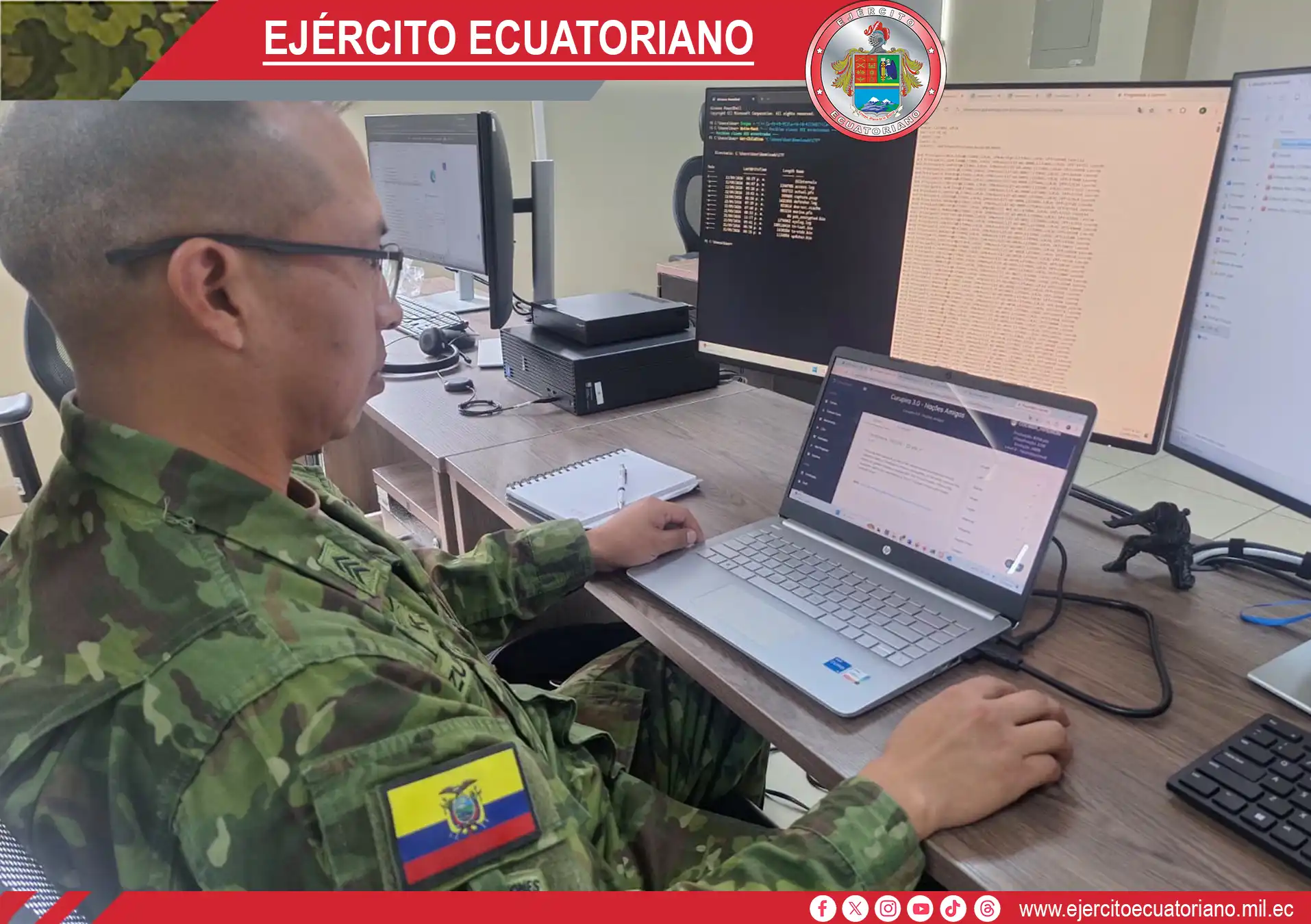 Ecuador destacó en el Ejercicio Internacional de Defensa Cibernética realizado en Brasil