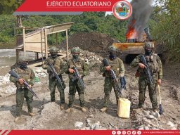 121000 dólares de afectación por operación contra la minería ilegal en Morona Santiago 