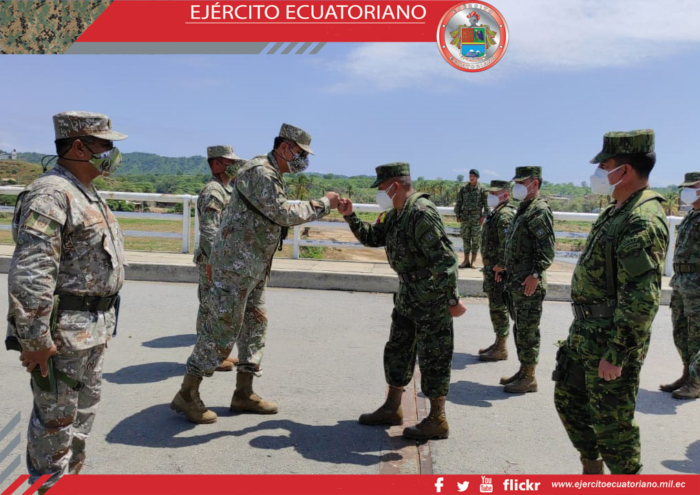 En el Puente Internacional de Lalamor se realizó reunión de trabajo entre representantes de los ejércitos de Ecuador y Perú