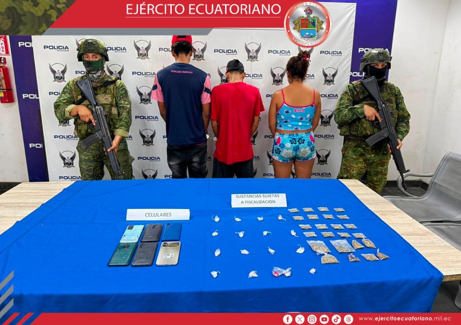 Se aprehendió a tres microexpendedores de SCSF en Guayaquil
