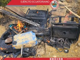 Ejército Ecuatoriano sin descanso contra la minería ilegal en Buenos Aires 